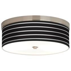 Bold Black Stripe Giclee Energy Efficient Ceiling Light