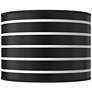 Bold Black Stripe Giclee Round Drum Lamp Shade 15.5x15.5x11 (Spider)