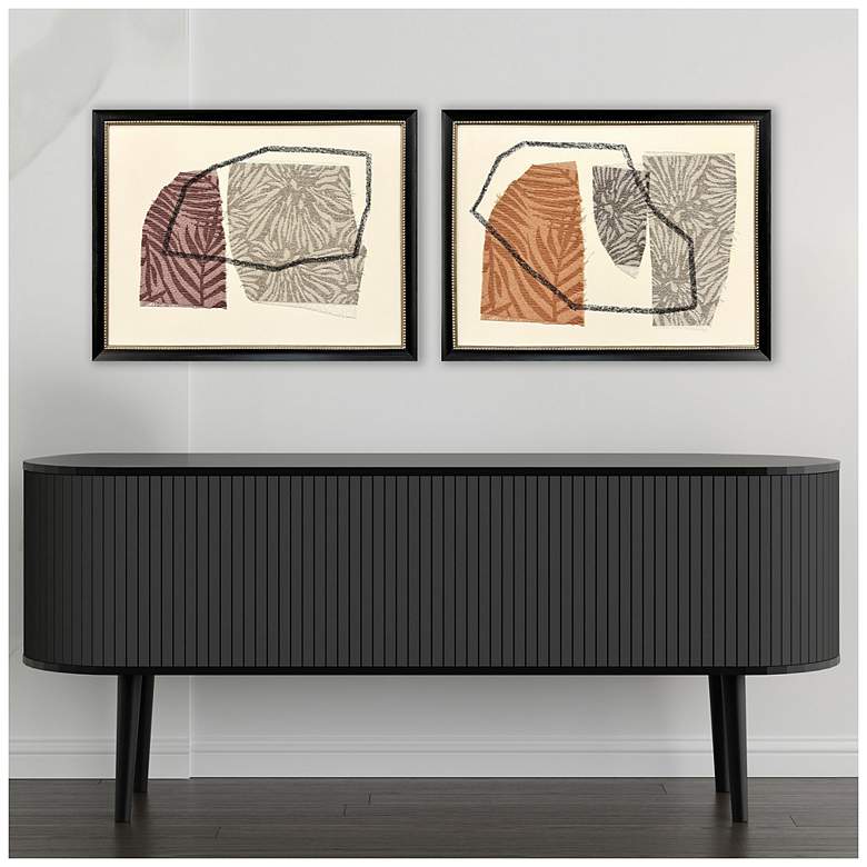 Image 4 Bold Blends I 25"W x 19"H Framed Art Set of 2 more views
