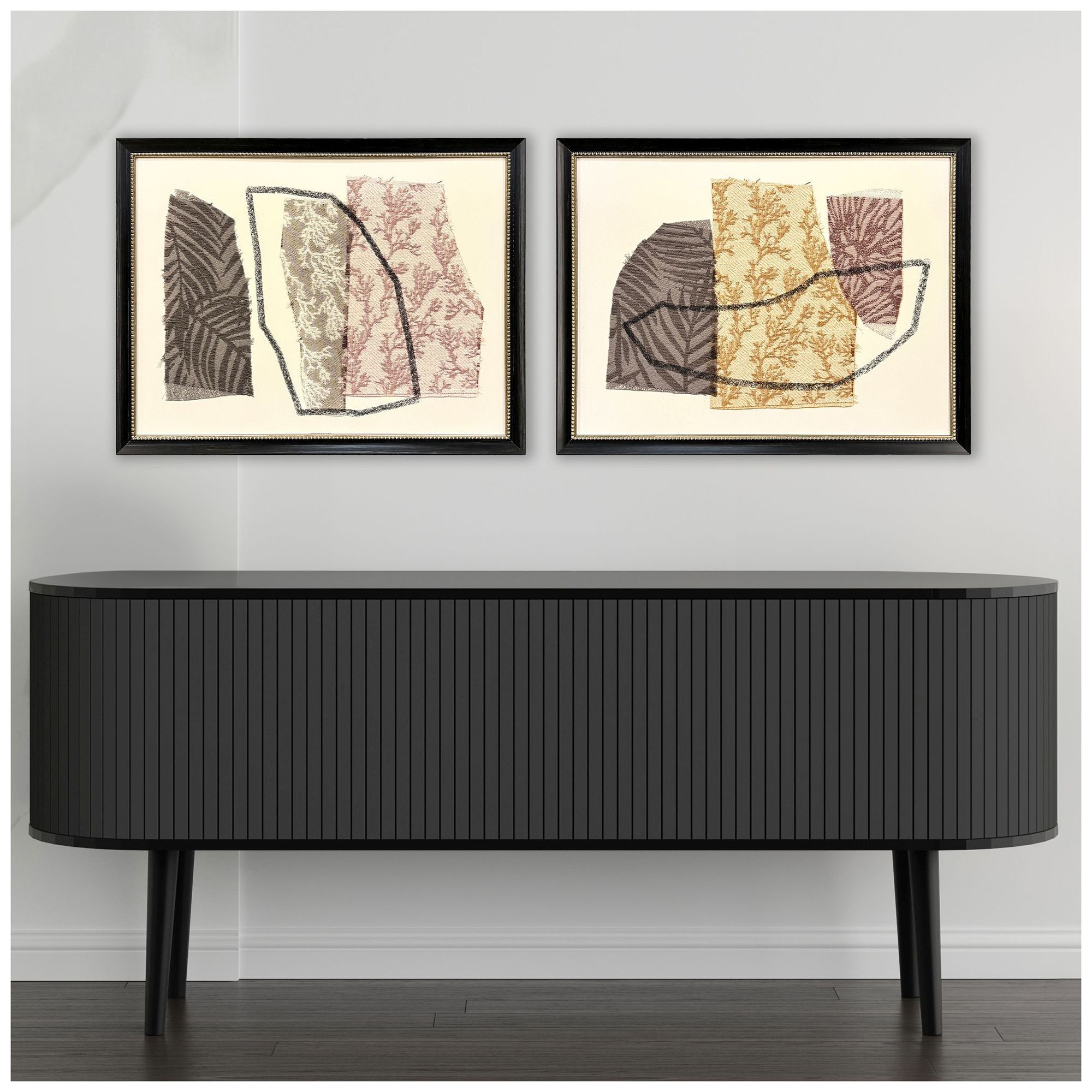 Image 4 Bold Blends II 25"W x 19"H Framed Art Set of 2 more views