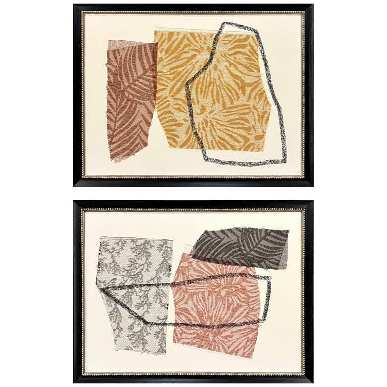 Image 1 Bold Blends III 25"W x 19"H Framed Art Set of 2