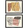 1_Bold Blends III 25"W x 19"H Framed Art Set of 2