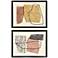 Bold Blends III 25"W x 19"H Framed Art Set of 2