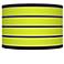Bold Lime Green Stripe Giclee Shade 12x12x8.5 (Spider)