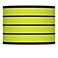 Bold Lime Green Stripe Giclee Shade 13.5x13.5x10 (Spider)