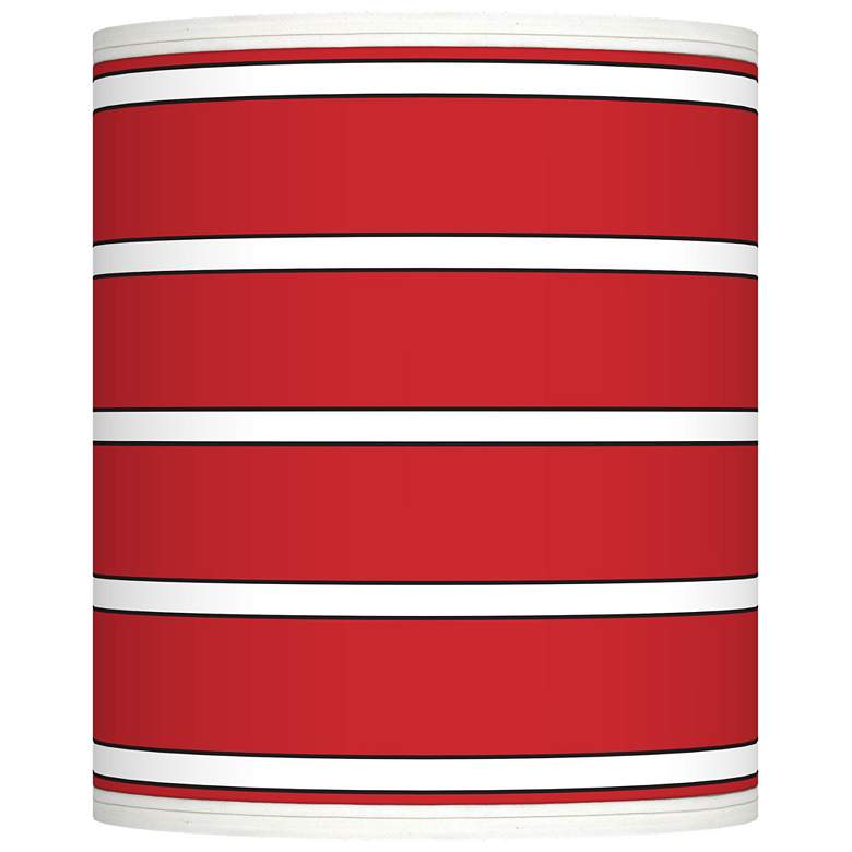 Image 1 Bold Red Stripe Giclee Shade 10x10x12 (Spider)