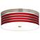 Bold Red Stripes Giclee Energy Efficient Ceiling Light