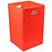 Bold Solid Red Folding Laundry Basket