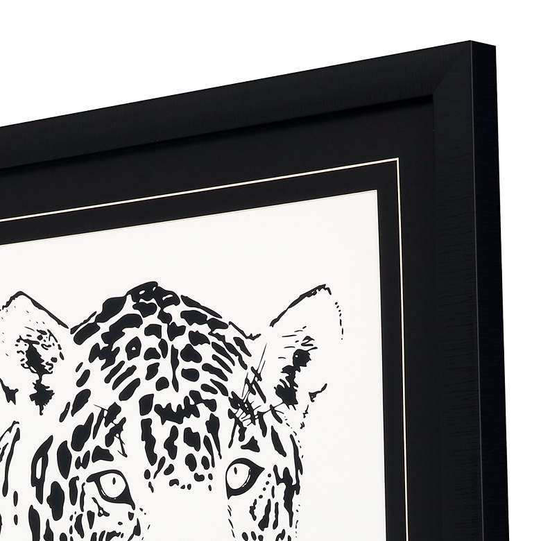 Image 2 Bold Spots Jaguar 45 inch Wide Framed Giclee Wall Art more views