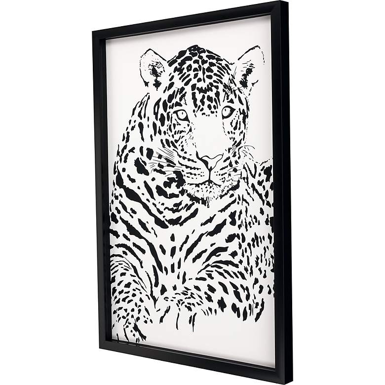 Image 5 Bold Spots Jaquar 51" Wide Framed Giclee Wall Art more views