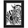 Bold Spots Zebra 45" Wide Framed Giclee Wall Art