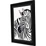 Bold Spots Zebra 45" Wide Framed Giclee Wall Art