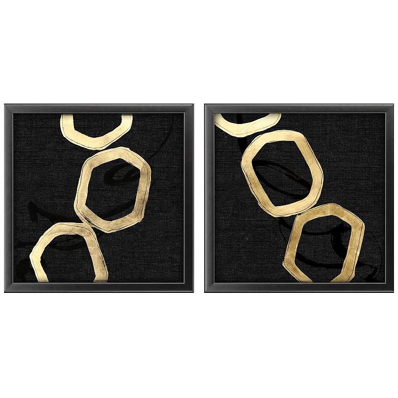 Image 1 Bold Strokes I 26"W x 26"H Framed Art Set of 2