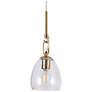 1_Bolfi 1-Light Gold Glass Pendant Light