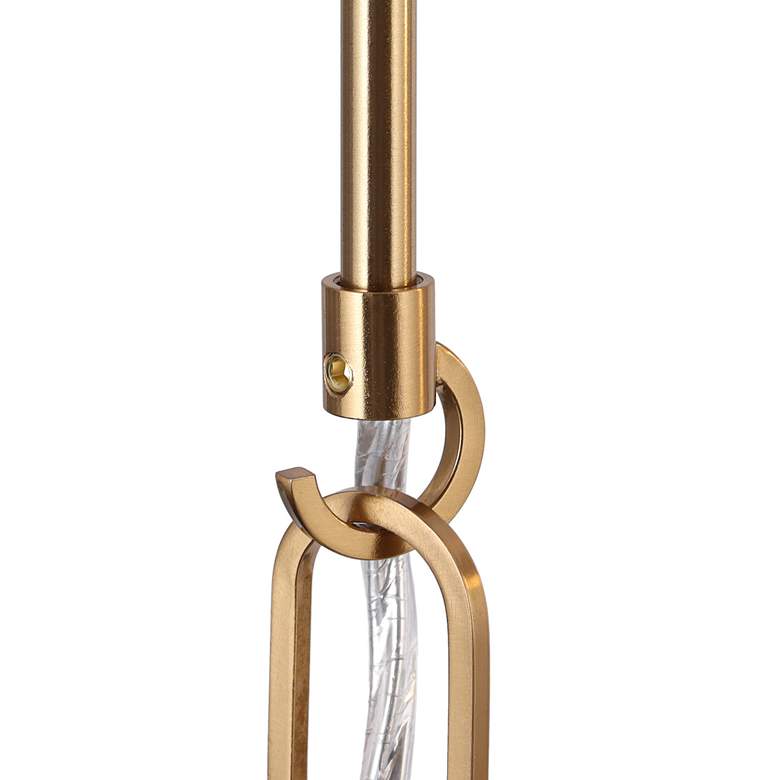 Image 3 Bolfi 3-Light Gold Cluster Glass Shade Chandelier more views