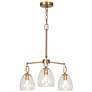 1_Bolfi 3-Light Gold Wheel Glass Chandelier