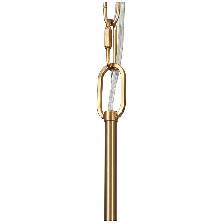 Image 3 Bolfi 3-Light Gold Wheel Glass Chandelier more views