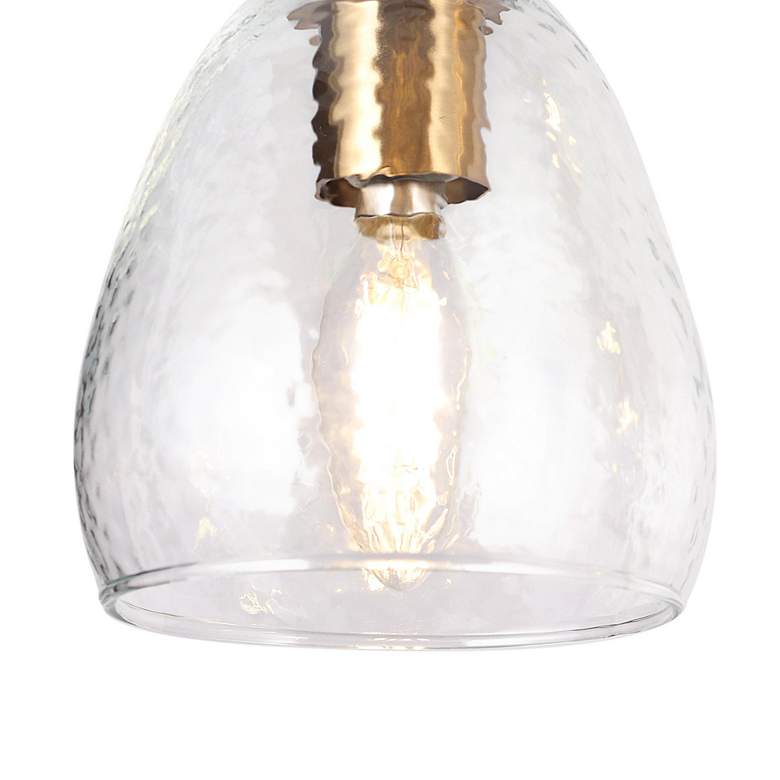 Image 3 Bolfi 5-Light Gold Linear Island Glass Shade Chandelier more views