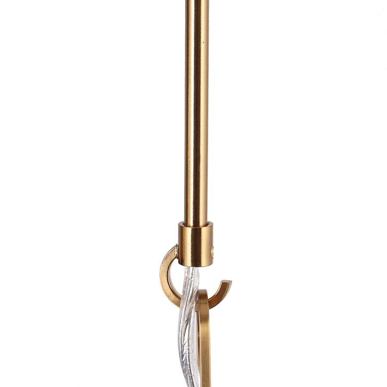 Image 4 Bolfi 5-Light Gold Linear Island Glass Shade Chandelier more views