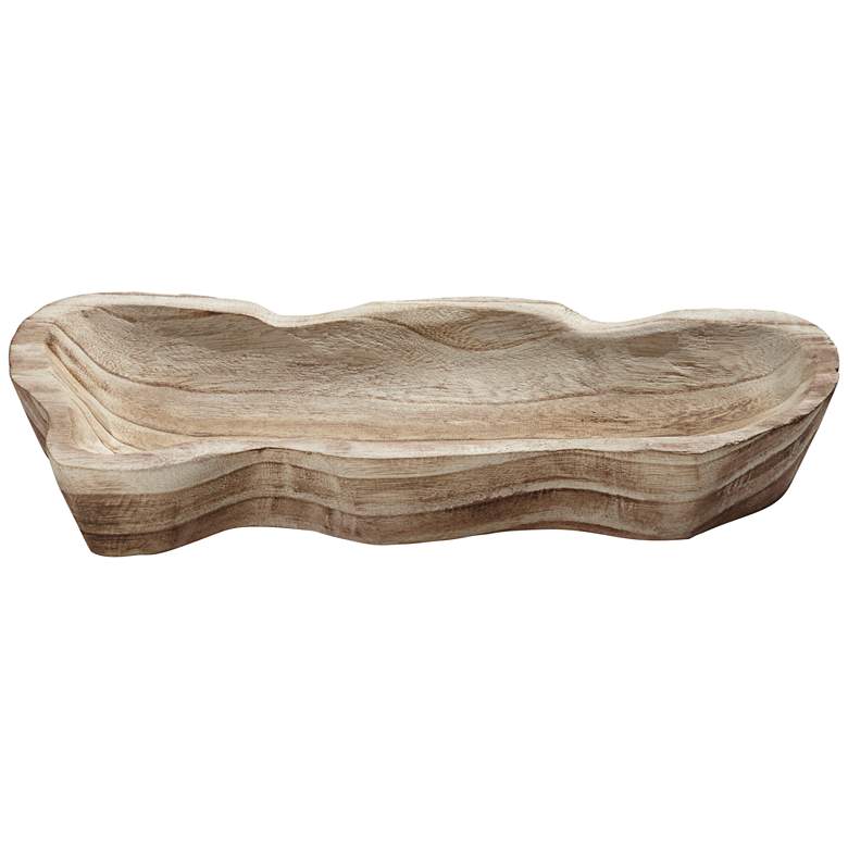 Image 1 Bolinas 14 3/4" Wide Matte Burlywood Decorative Tray