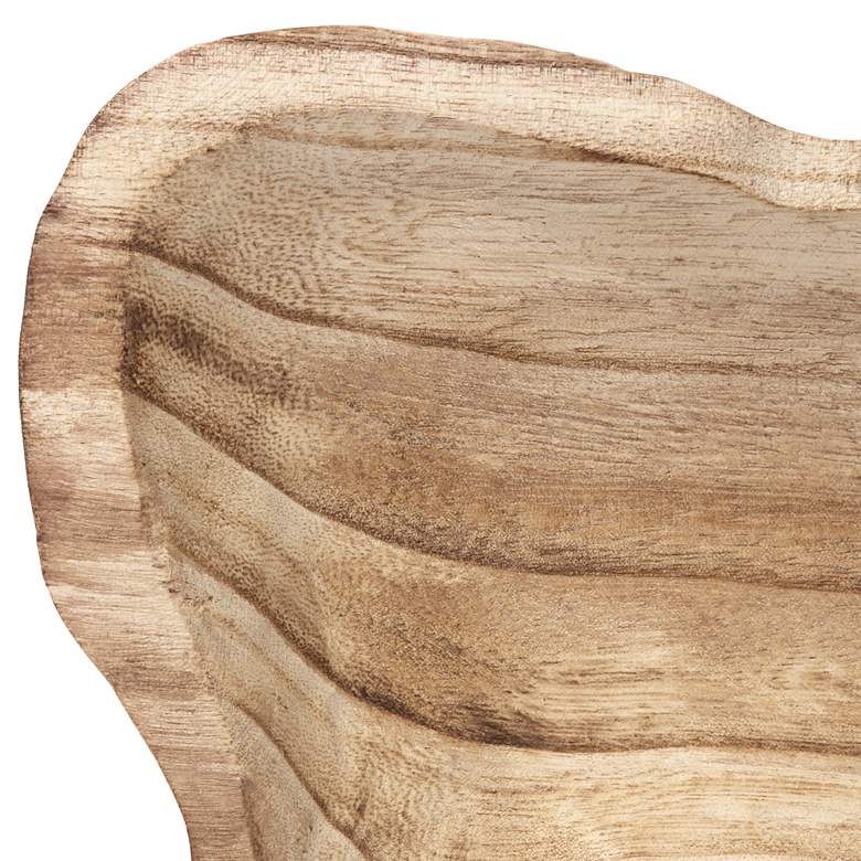 Image 2 Bolinas 14 3/4" Wide Matte Burlywood Decorative Tray more views