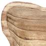 2_Bolinas 14 3/4" Wide Matte Burlywood Decorative Tray more views