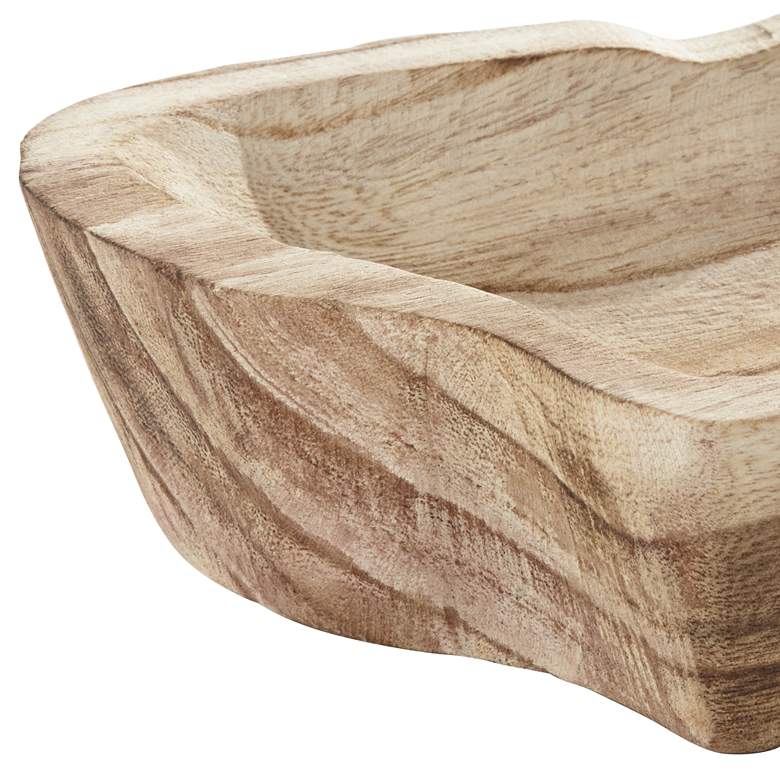 Image 3 Bolinas 14 3/4" Wide Matte Burlywood Decorative Tray more views