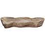 4_Bolinas 14 3/4" Wide Matte Burlywood Decorative Tray more views