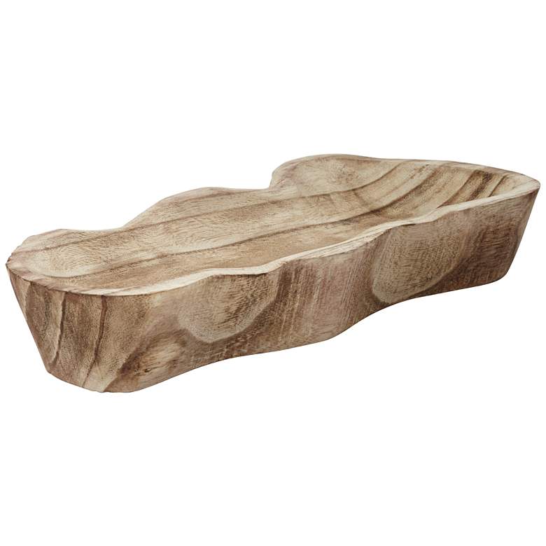 Image 6 Bolinas 14 3/4" Wide Matte Burlywood Decorative Tray more views