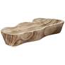 6_Bolinas 14 3/4" Wide Matte Burlywood Decorative Tray more views
