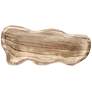 7_Bolinas 14 3/4" Wide Matte Burlywood Decorative Tray more views
