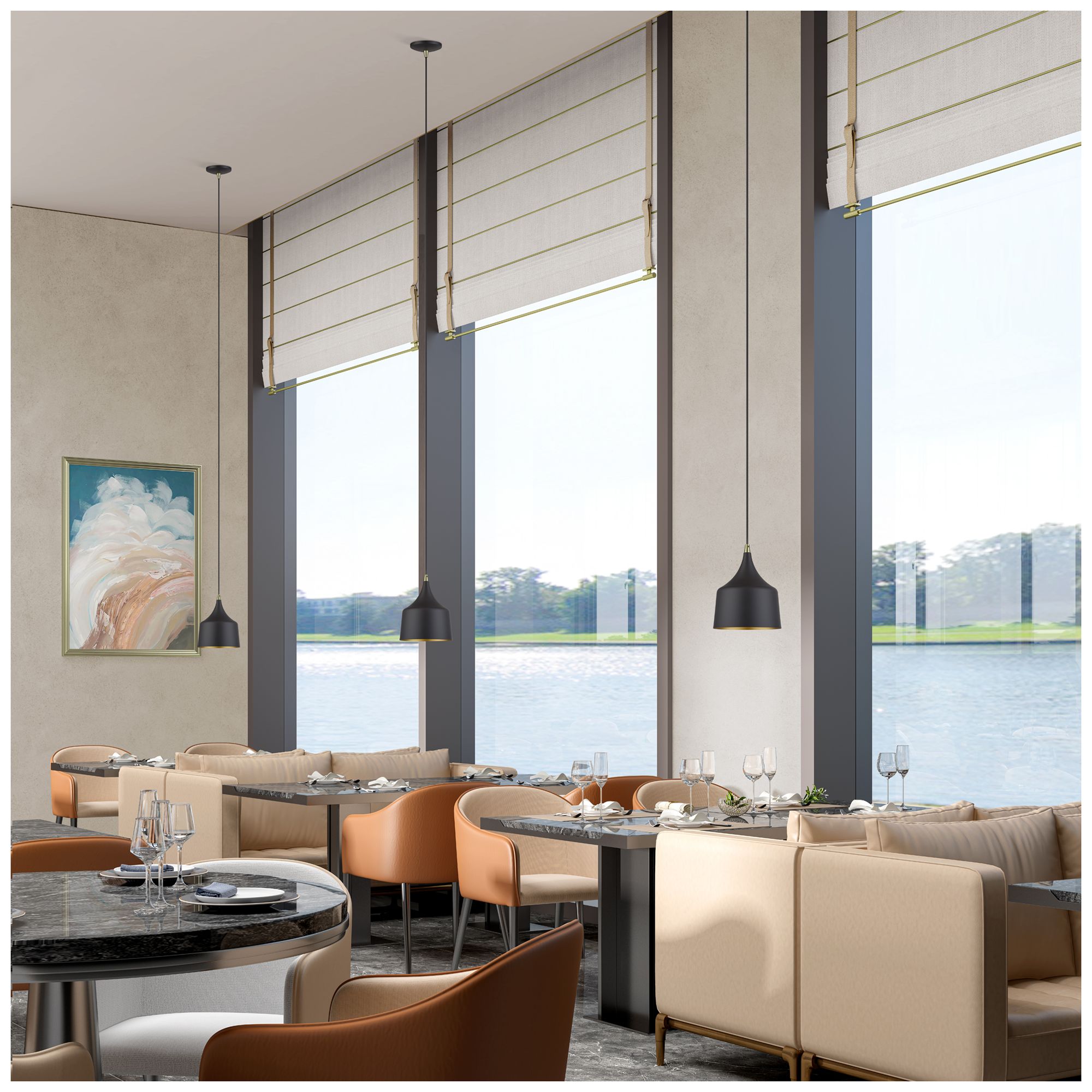 Bolita LED Bronze Pendant