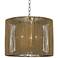 Bolivar 16" Wide Rope String and Metal Pendant