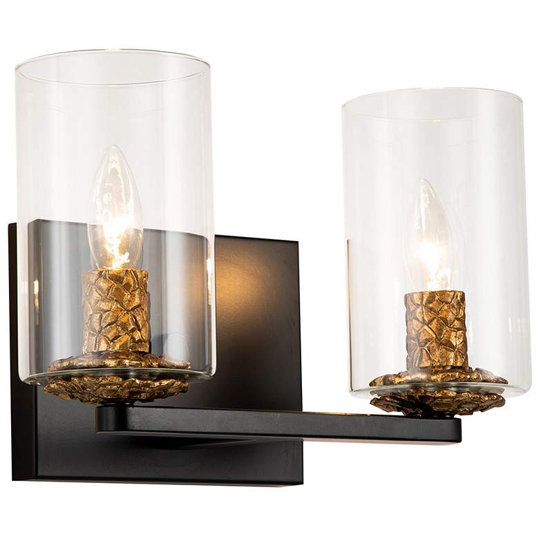 Image 1 Bolivar 2-Light Vanity Light in Matte Black