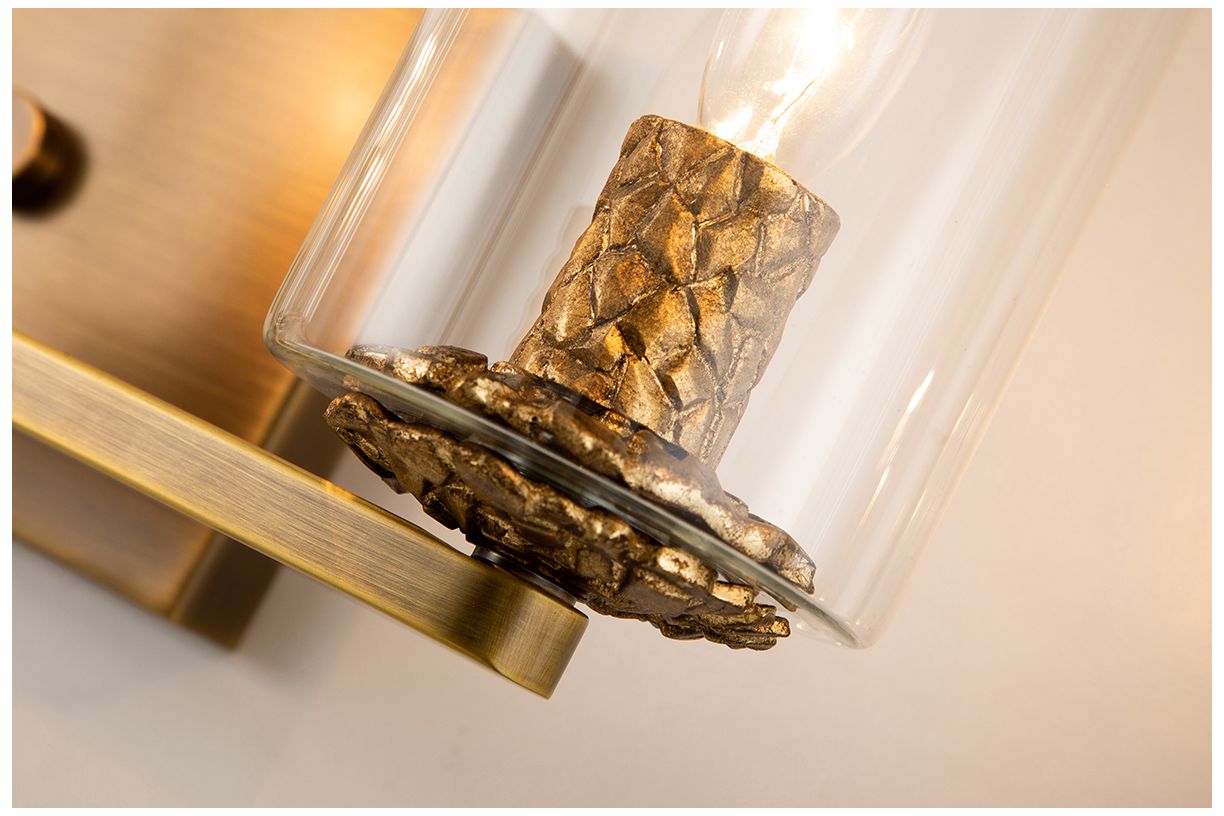 Image 3 Bolivar 3-Light Vanity Fixture In Antique Brass more views