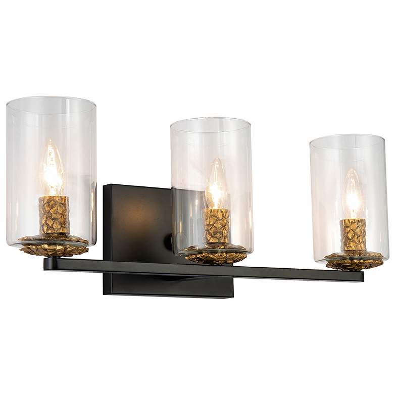 Image 1 Bolivar 3-Light Vanity Fixture in Matte Black