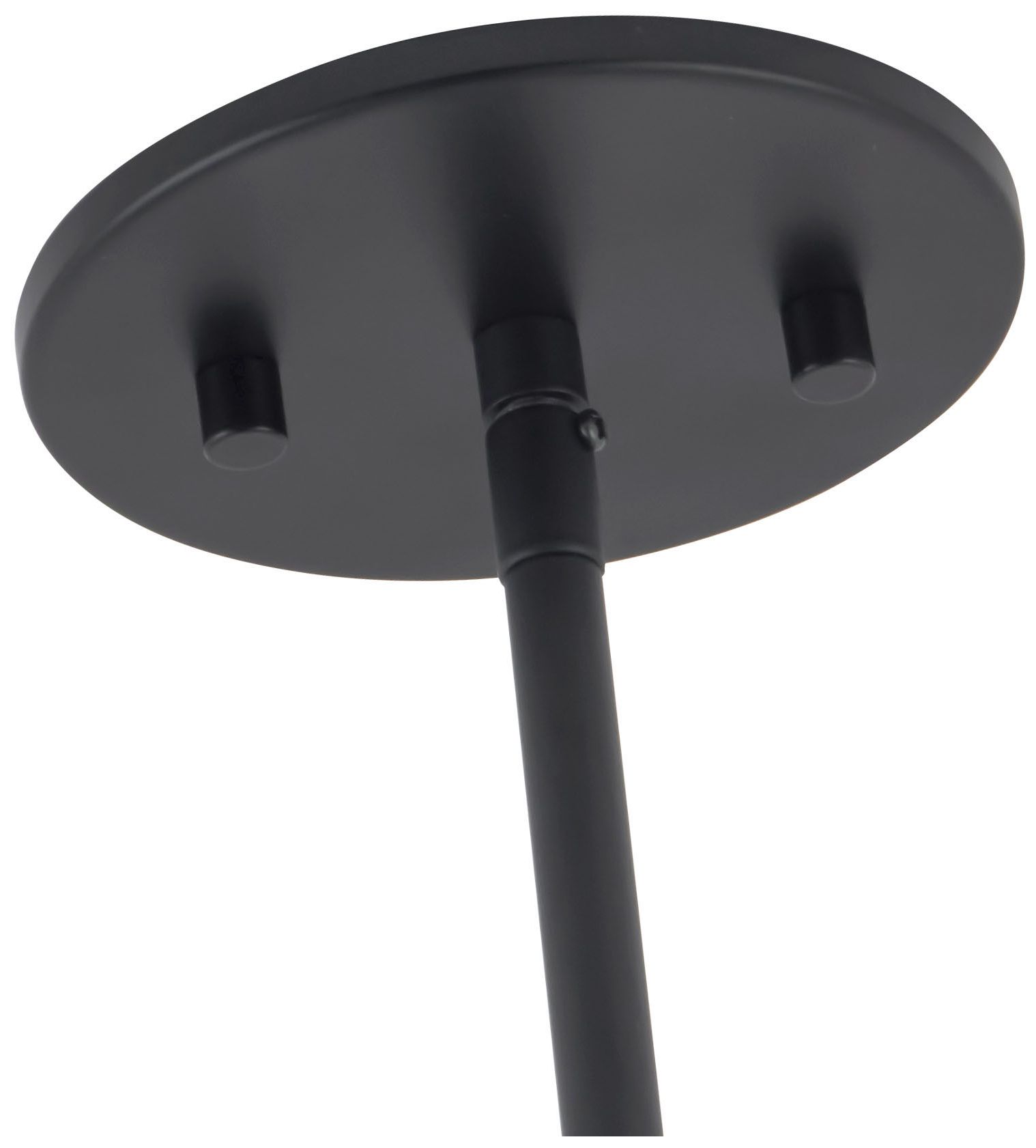 Bolla 17-in Black dimmable LED Chandelier with Mixed Glass