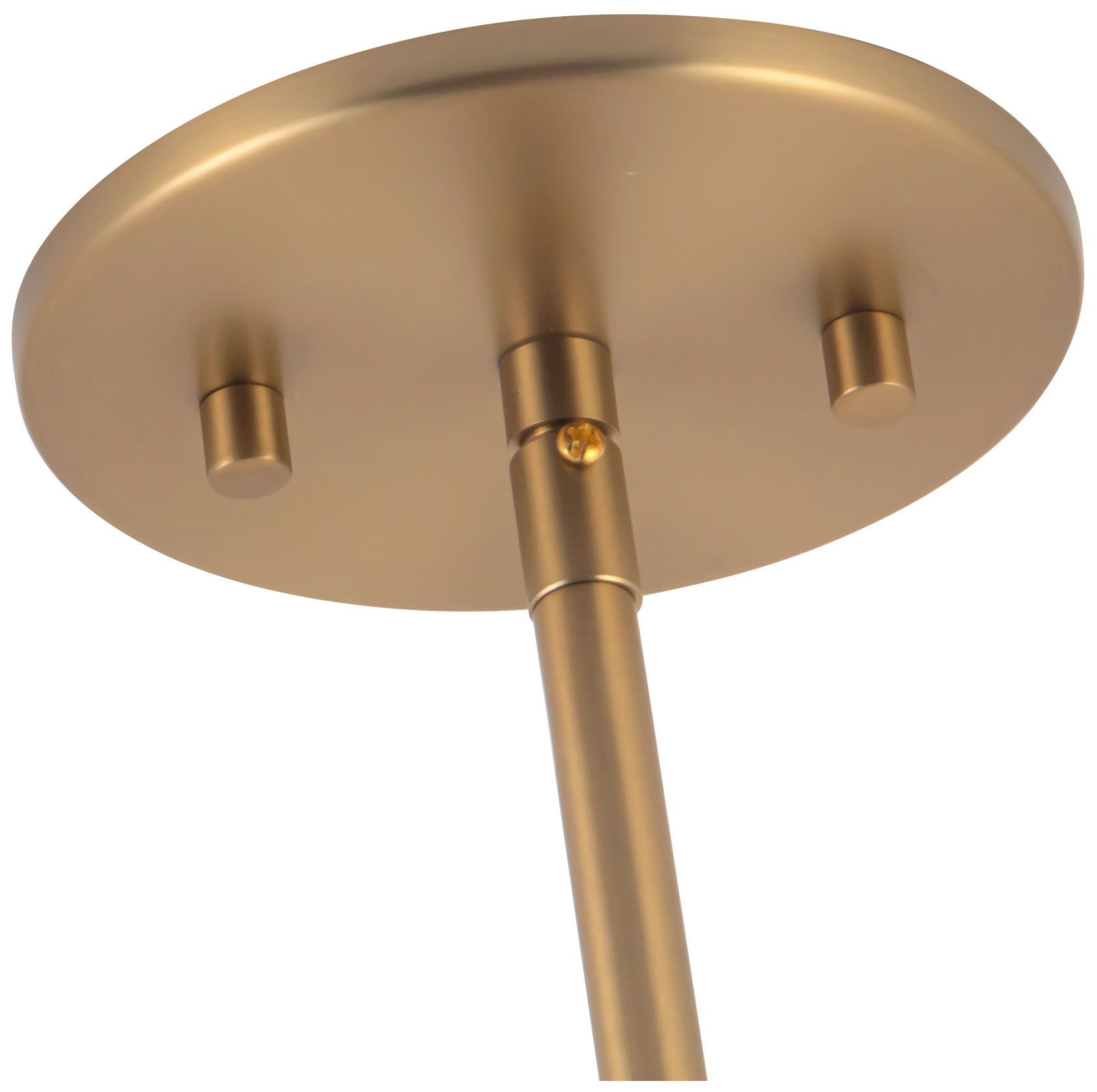 Image 5 Bolla 17-in Brushed Gold dimmable LED Chandelier with Mixed Glass more views