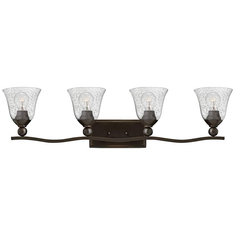 Image 1 Bolla 35 3/4 inch Wide Olde Bronze 4-Light Bath Light