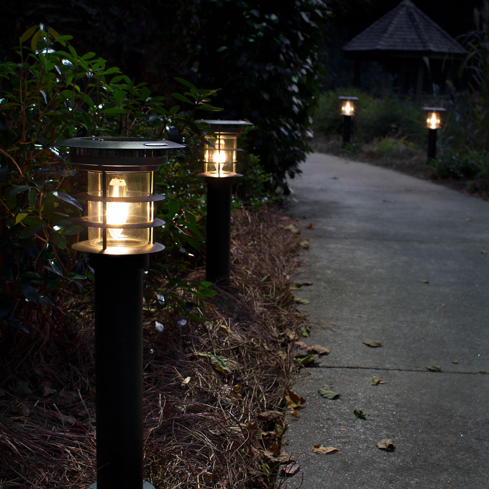 Watch A Video About a Silver Bollard Solar LED EZ Anchor Landscape Light