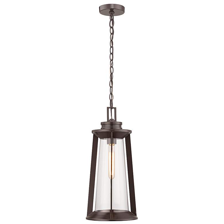 Image 1 Bolling 20 3/4"H Powder-Coated Bronze Outdoor Hanging Light