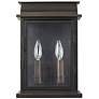 2_Bolton 13 3/4" High Oiled Bronze 2-Light Outdoor Wall Light