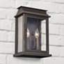 1_Bolton 13 3/4" High Oiled Bronze 2-Light Outdoor Wall Light