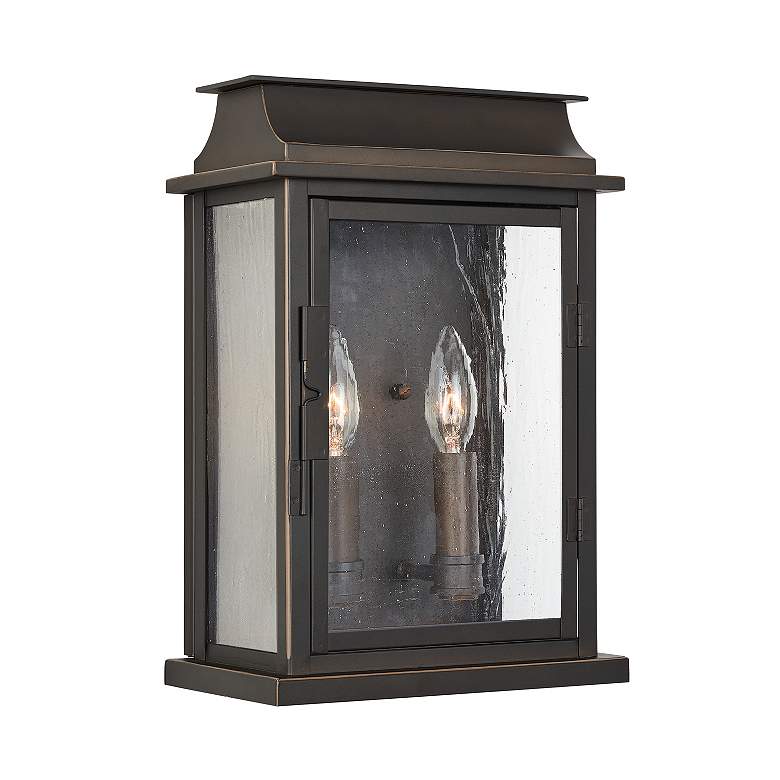 Image 4 Bolton 13 3/4" High Oiled Bronze 2-Light Outdoor Wall Light more views