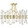 Bolton 20 3/4" Wide Aged Brass Crystal Ceiling Light