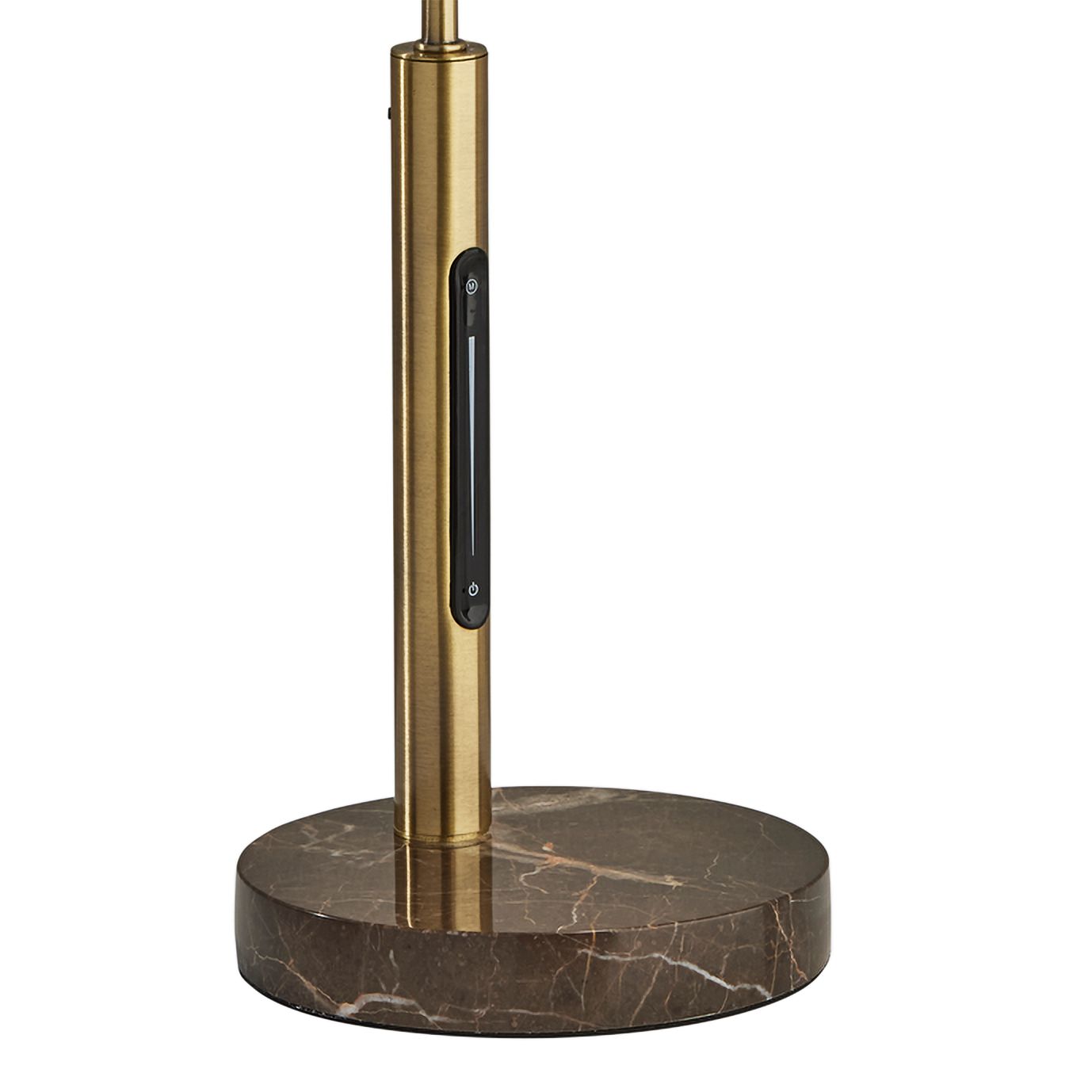 Image 3 Bolton Antique Brass LED Desk Lamp with Smart Switch more views