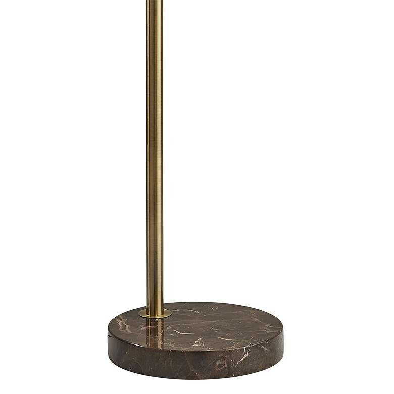 Image 3 Bolton Antique Brass Metal LED Task Floor Lamp more views