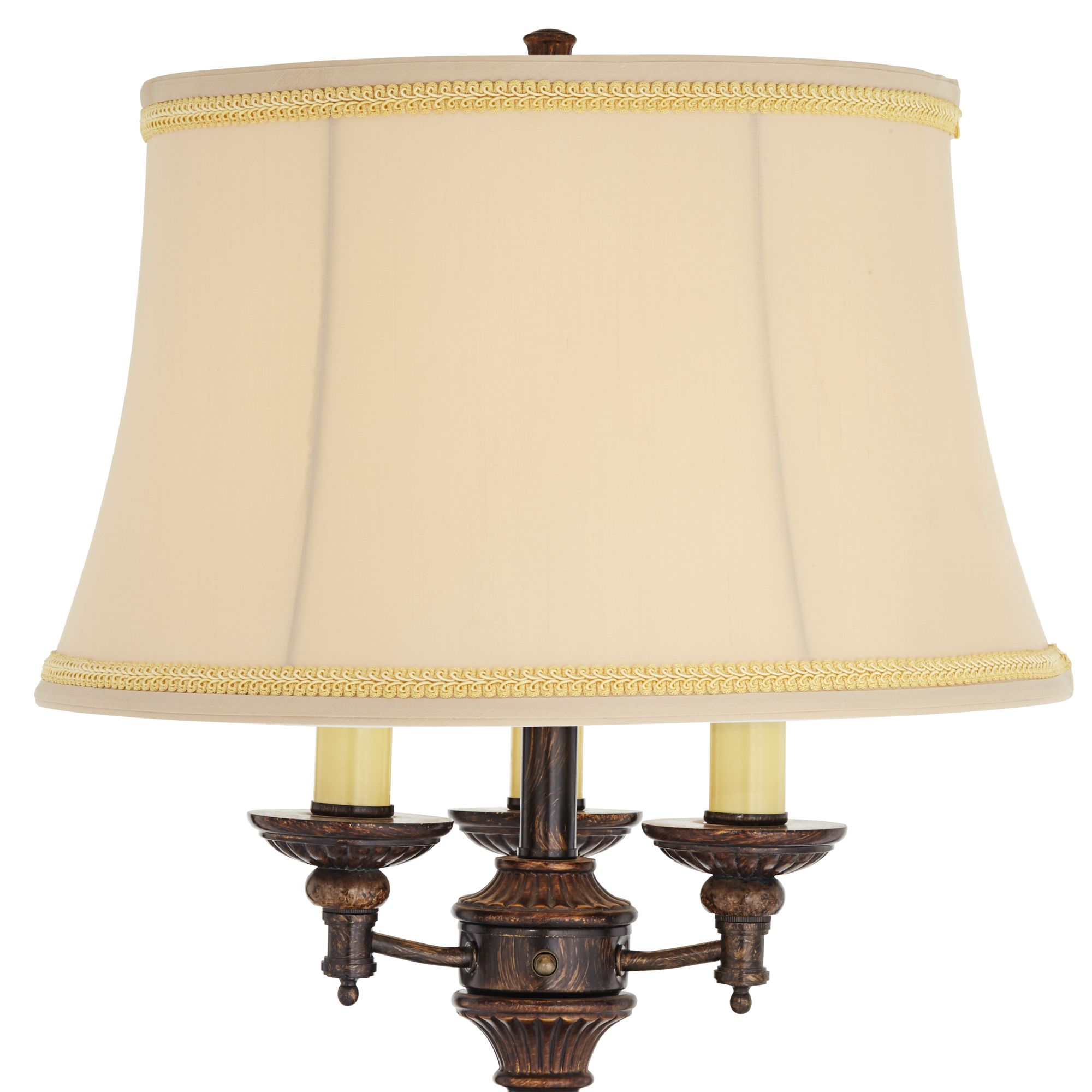 Image 4 Bolzano 64 1/2" Italian Bronze 4-Light Traditional Floor Lamp more views