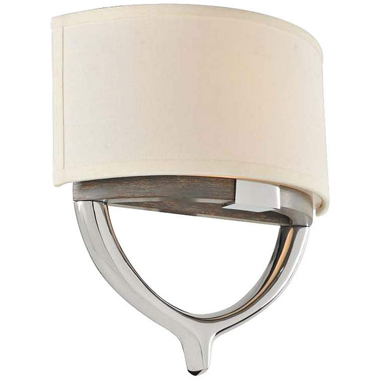 Image 1 Bombay 12 1/2" High Chrome 2-Light Wall Sconce