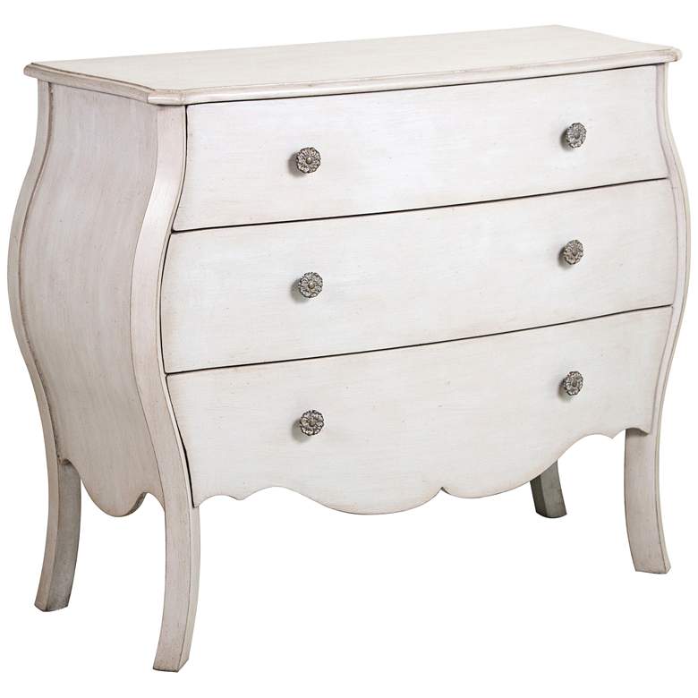 Image 1 Bombay 38 inch Wide Weathered Gray Wood Finish Chest of Drawers